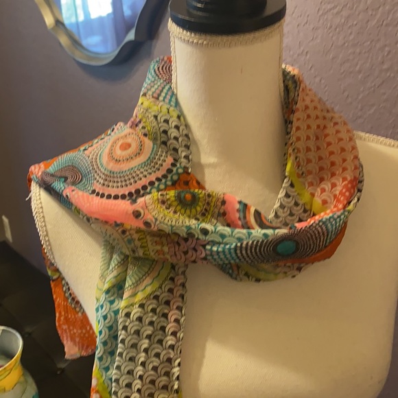 3/$20 Amazing multicolored sheer mandala scarf! - Picture 16 of 16
